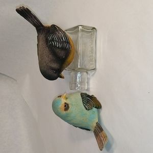 Birds and bottle decor